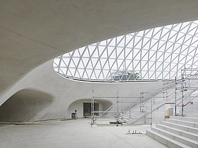 Eingang zum neuen Tiefbahnhof S21