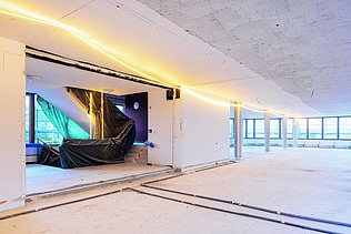 Foto Baustelle Sanierung Bürogebäude Z2 von ZÜBLIN in Stuttgart