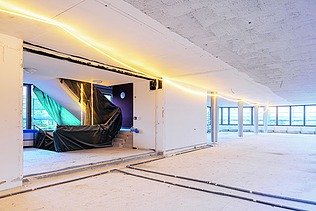 Foto Baustelle Sanierung Bürogebäude Z2 von ZÜBLIN in Stuttgart