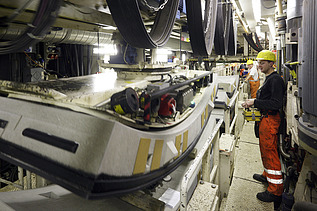Photo construction site for the Amsterdam North-South subway line