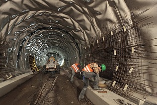 Foto Baustelle Tunnel Neubaustrecke Ebensfeld-Erfurt