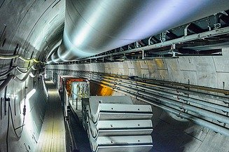 Photo of mechanized tunnelling for the Nordhavn metro connection