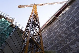 Photo construction site Landwirtschaftliche Rentenbank Frankfurt am Main