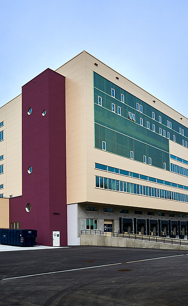 BADER Distribution Centre, exterior view