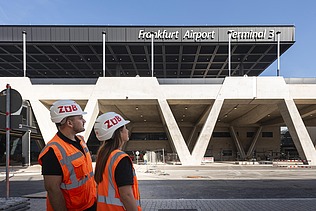 Photo construction site Terminal 3 Frankfurt Airport