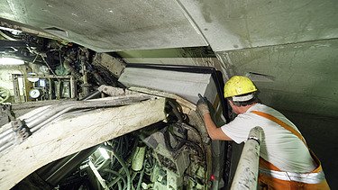 Photo construction site for the Amsterdam North-South subway line
