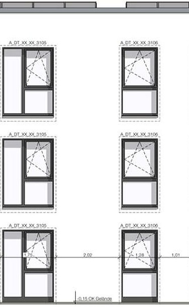 Plan drawing residential building Emil-von-Behring-Straße