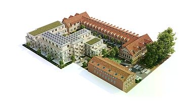 Visualisation of the Seidelsche Höfe – general view