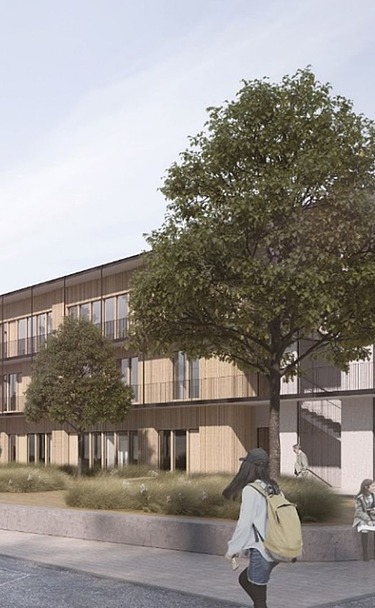 Visualisierung Schulgebäude