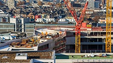Photo construction site Henninger Turm Frankfurt am Main