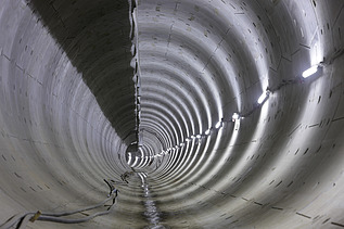 Photo construction site for the Amsterdam North-South subway line