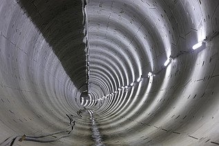 Photo construction site for the Amsterdam North-South subway line