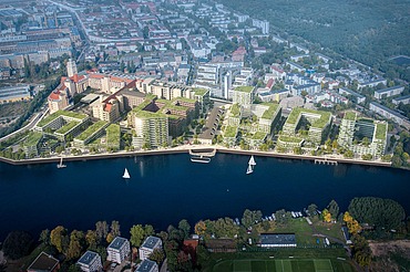 Visualisierung als Luftaufnahme des Gesamtprojekts