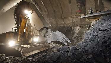 Foto Baustelle Tunnel Neubaustrecke Ebensfeld-Erfurt