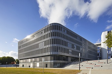 Exterior view of Bielefeld University by day