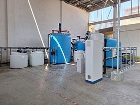 Grundwasserreinigungsanlage zur Chromatentfernung.