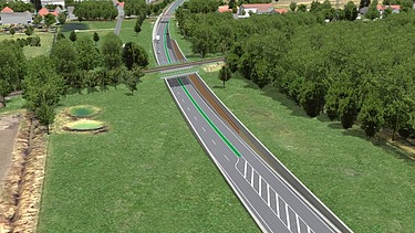Visulization road construction project