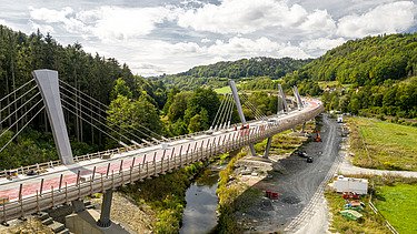 Photo of the Schorgast viaduct construction site