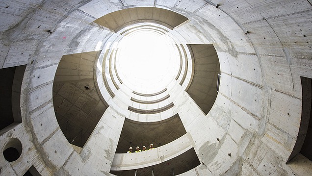 Photo of a concrete construction Project Henninger Tower Frankfurt am Main