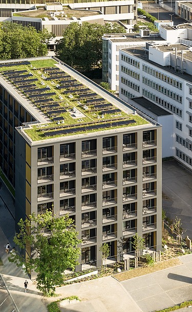 Außenansicht auf das Aparthotel Eschborn