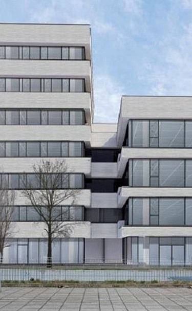 Photo Exterior view of the Bauen im Bestand project central library in Cologne