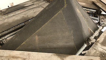 Photo Repair of the folding roof construction of the Mariendom Neviges