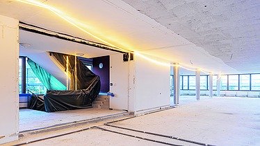 Foto Baustelle Sanierung Bürogebäude Z2 von ZÜBLIN in Stuttgart