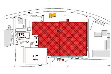 Construction plan of the warehouse
