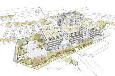 Visualisierung Schulgebäude