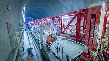 Photo of the Albabstieg Tunnel NBS Wendlingen-Ulm construction site