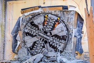 Foto Bohrer Projekt Metro Anschluss Nordhavn Kopenhagen