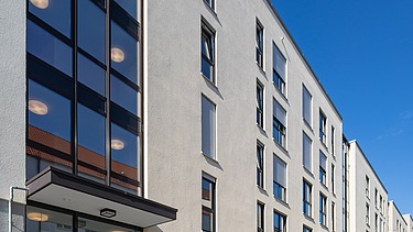 Foto Neubau Wohnanlage in der Gneisenaustraße in Ulm