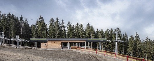 Picture of the cable car station at the Ochsenkopf 