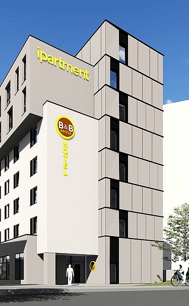 Visualisierung Hotelgebäude