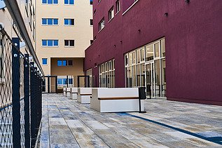 Courtyard of the building complex
