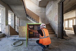 Foto Baustelle Landwirtschaftliche Rentenbank Frankfurt am Main
