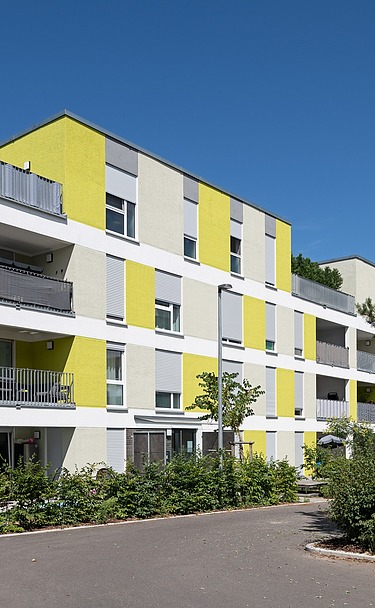 Foto Außenansicht Mehrfamilienhäuser Luise-Bronner-Straße Heilbronn