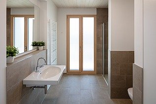 Bathrooms in the CARL apartments