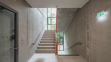 Picture of a staircase in a school