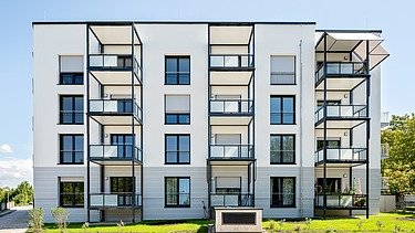 Gebäudeansicht der Wohnanlage HUGO Komfort in Bayreuth