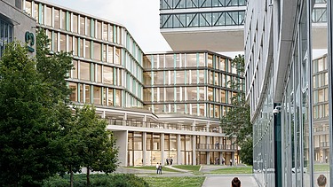 Foto Bürokomplex LOVT VIBE in  München in Holz-Hybrid-Bauweise