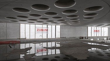 Verteilerbrücke des neuen Tiefbahnhofs S21