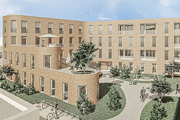 Building sign BV Volksbank Kelkheim