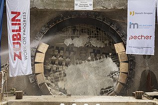 Photo: New construction of the Ibbenbüren mine water channel